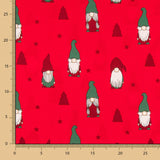 Algodón Papa Noel Gnomo Rojo - Ribes y Casals