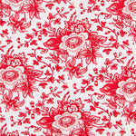 Coton Patchwork Lily Bouquet Rouge - Ribes y Casals