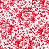 Coton Patchwork Lily Bouquet Rouge - Ribes y Casals