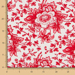 Coton Patchwork Lily Bouquet Rouge - Ribes y Casals