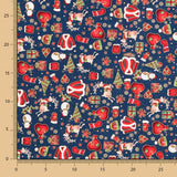 Retal Algodón Navidad Casaca Azul 95x140 cm - Ribes y Casals