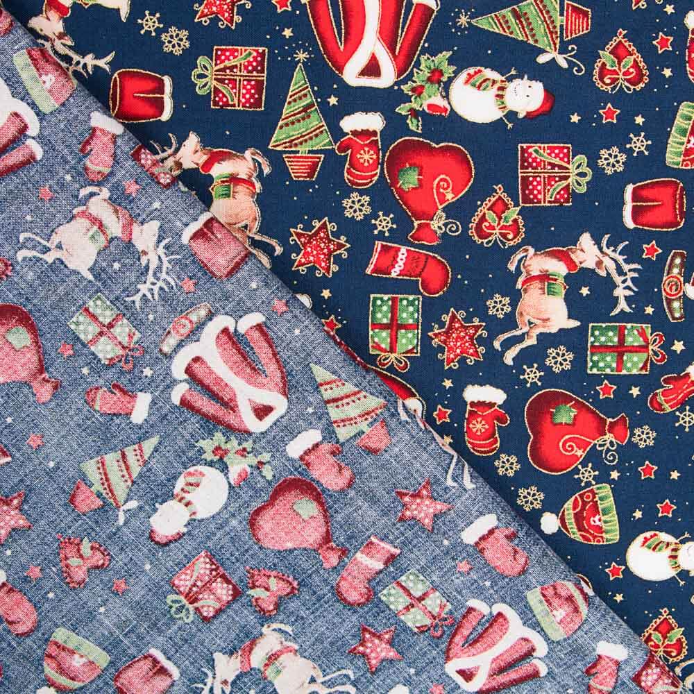 Coton Manteau Bleu Noël - Ribes y Casals