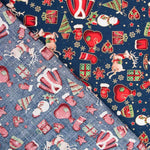 Coton Manteau Bleu Noël - Ribes y Casals