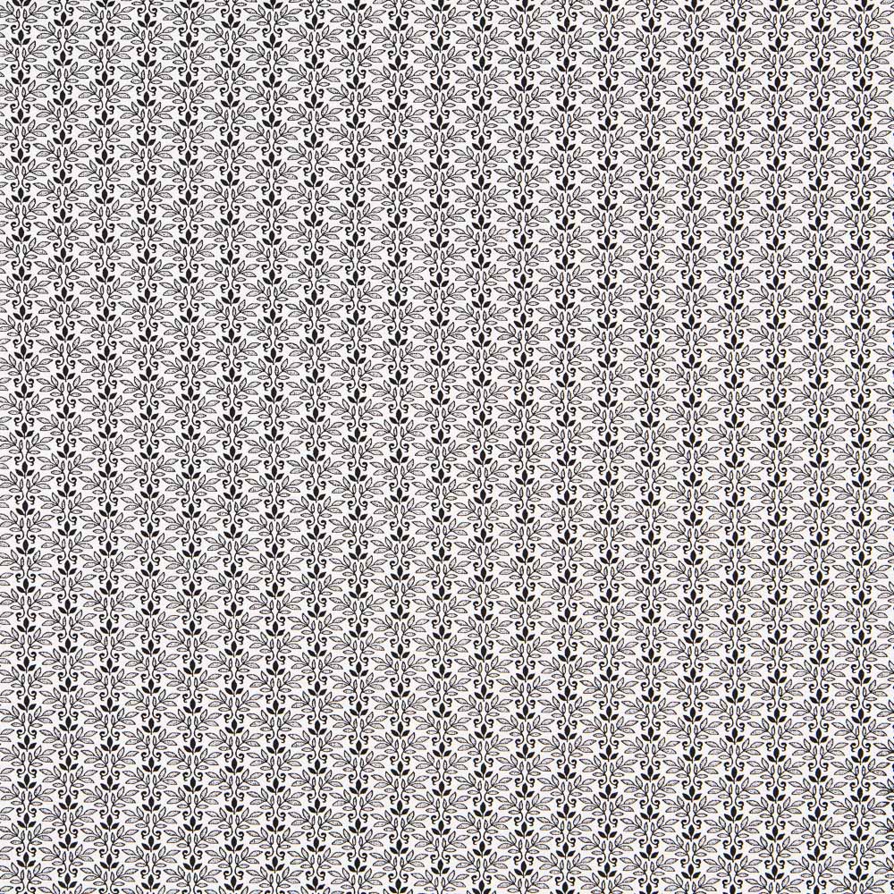 Coton Patchwork 3 Feuilles Noir - Ribes y Casals