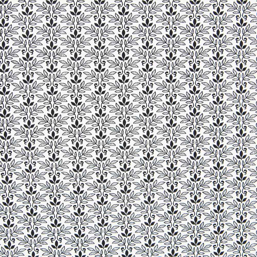 Coton Patchwork 3 Feuilles Noir - Ribes y Casals