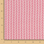 Coton Patchwork 3 Feuilles Rouge - Ribes y Casals