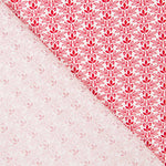 Coton Patchwork 3 Feuilles Rouge - Ribes y Casals