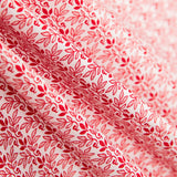 Coton Patchwork 3 Feuilles Rouge - Ribes y Casals