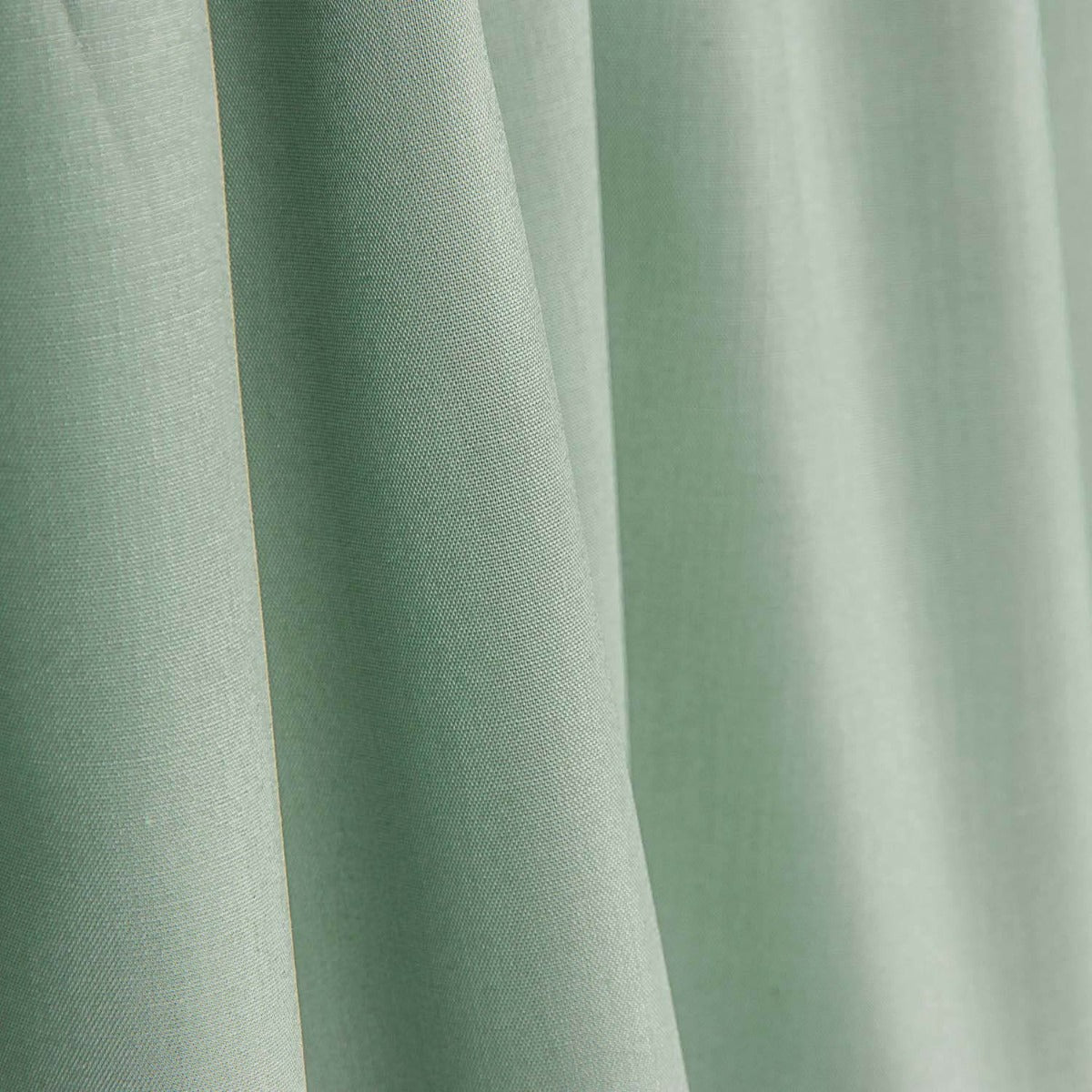 Linge de lit en percale de coton vert tendre - Ribes y Casals