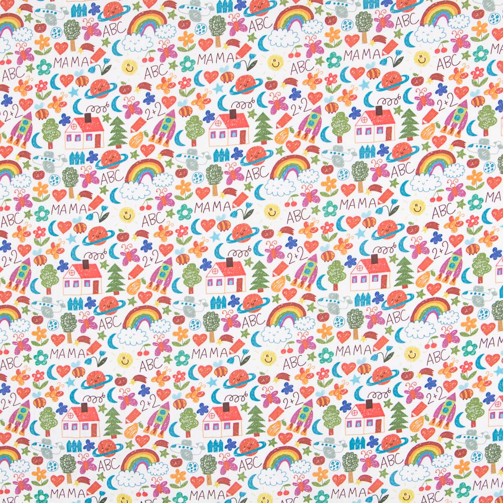 Coton Popeline Enfant ABC - Ribes y Casals