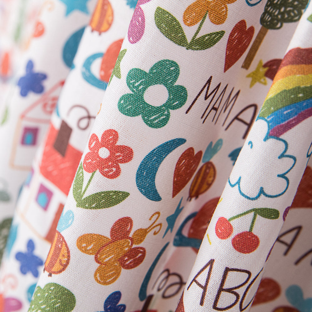 Coton Popeline Enfant ABC - Ribes y Casals