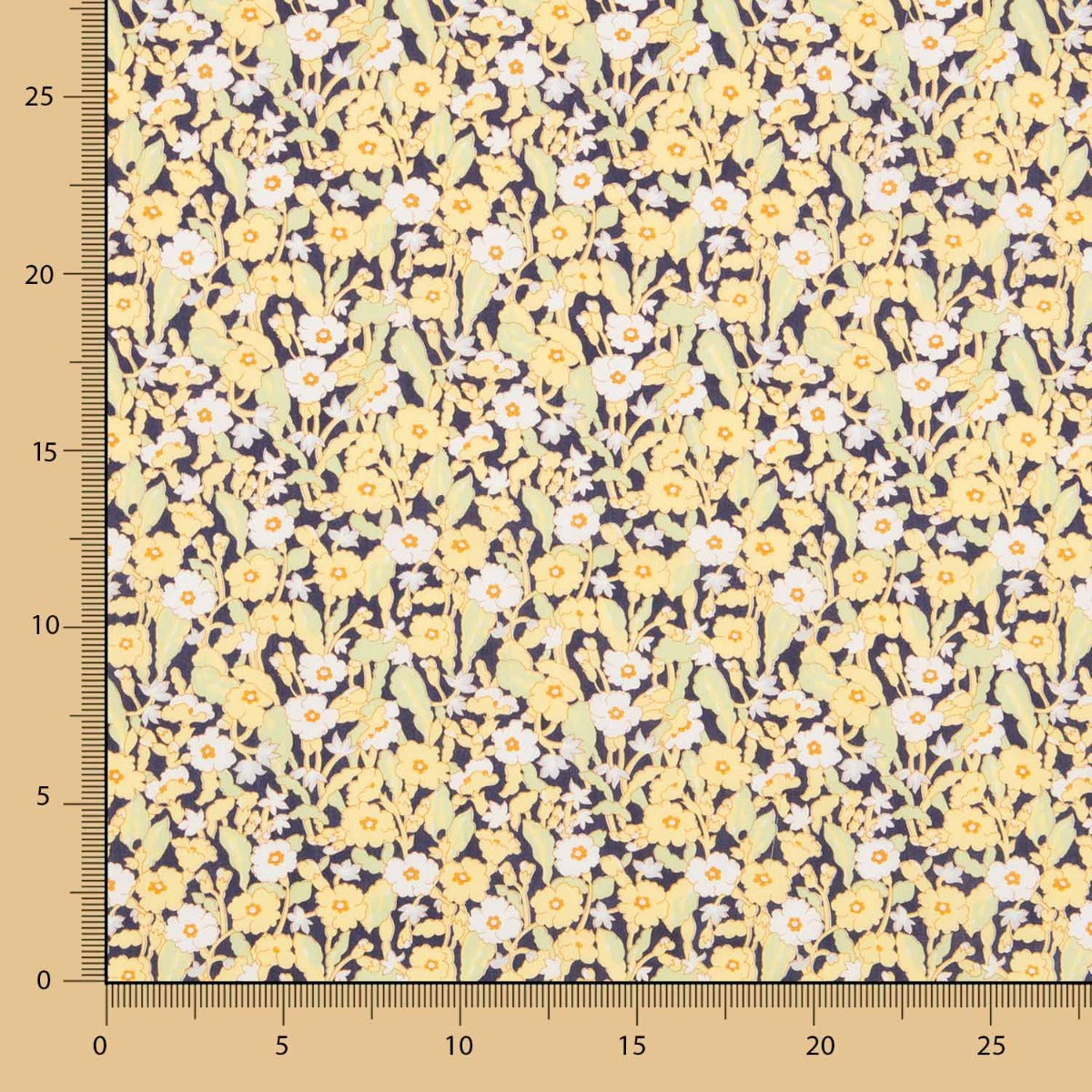 Coton Primrose Path Tana Lawn Liberty Jaune - Ribes y Casals