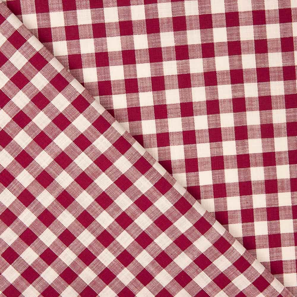 Mini carré rouge en coton rustique - Ribes y Casals