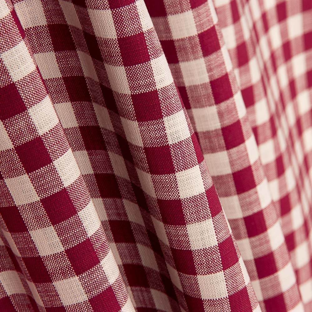 Mini carré rouge en coton rustique - Ribes y Casals