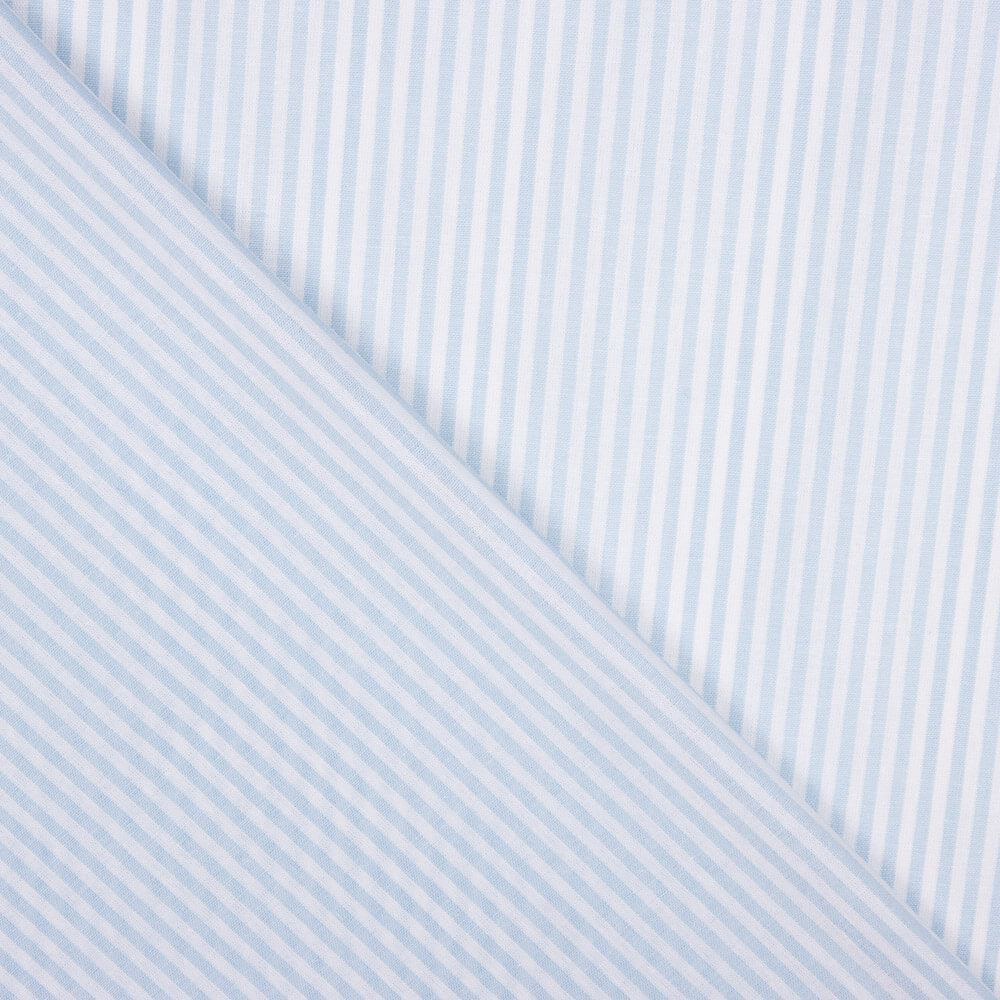 Coton à mini rayures bleu clair - Ribes y Casals
