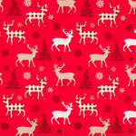 Coton Cerf Noël Alpes Rouge - Ribes y Casals