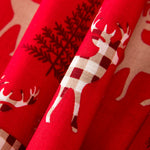 Rerraille Algodón Renos Rojo 80x140cm - Ribes y Casals