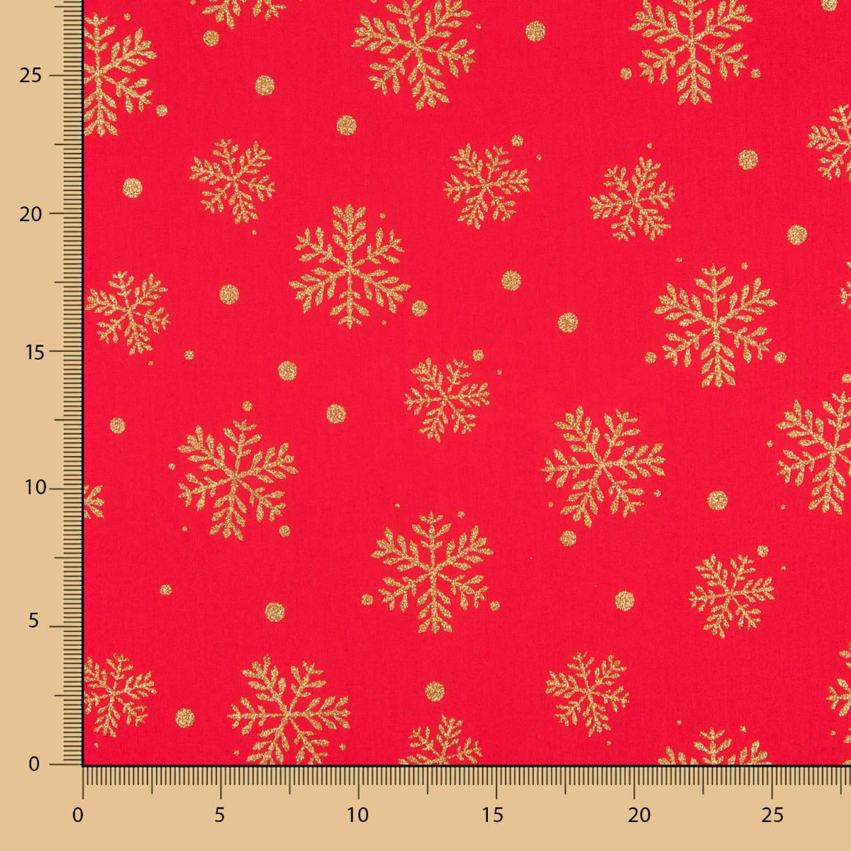 Coton Rouge Étoile Noël Doré - Ribes y Casals