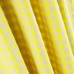 Coton Seersucker à Carreaux Lime - Ribes y Casals