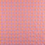 Coton Seersucker Check Maxi Orange/Mauve - Ribes y Casals