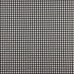 Seersucker de coton à carreaux moyens noir et blanc - Ribes y Casals