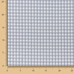 Seersucker de coton à carreaux gris - Ribes y Casals