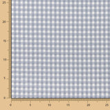 Seersucker de coton à carreaux gris - Ribes y Casals