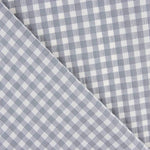 Seersucker de coton à carreaux gris - Ribes y Casals