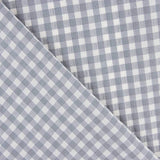 Seersucker de coton à carreaux gris - Ribes y Casals