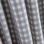 Seersucker de coton à carreaux gris - Ribes y Casals