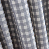 Seersucker de coton à carreaux gris - Ribes y Casals