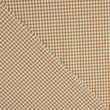 Retal Algodón Seersucker Cuadro Mini Marrón 140x140 cm - Ribes y Casals