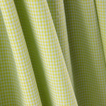 Coton Seersucker Carreaux Mini Vert Citron - Ribes y Casals
