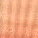 Coton Seersucker Carreaux Orange Fluo - Ribes y Casals