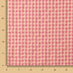 Seersucker Coton Carreaux Rose - Ribes y Casals