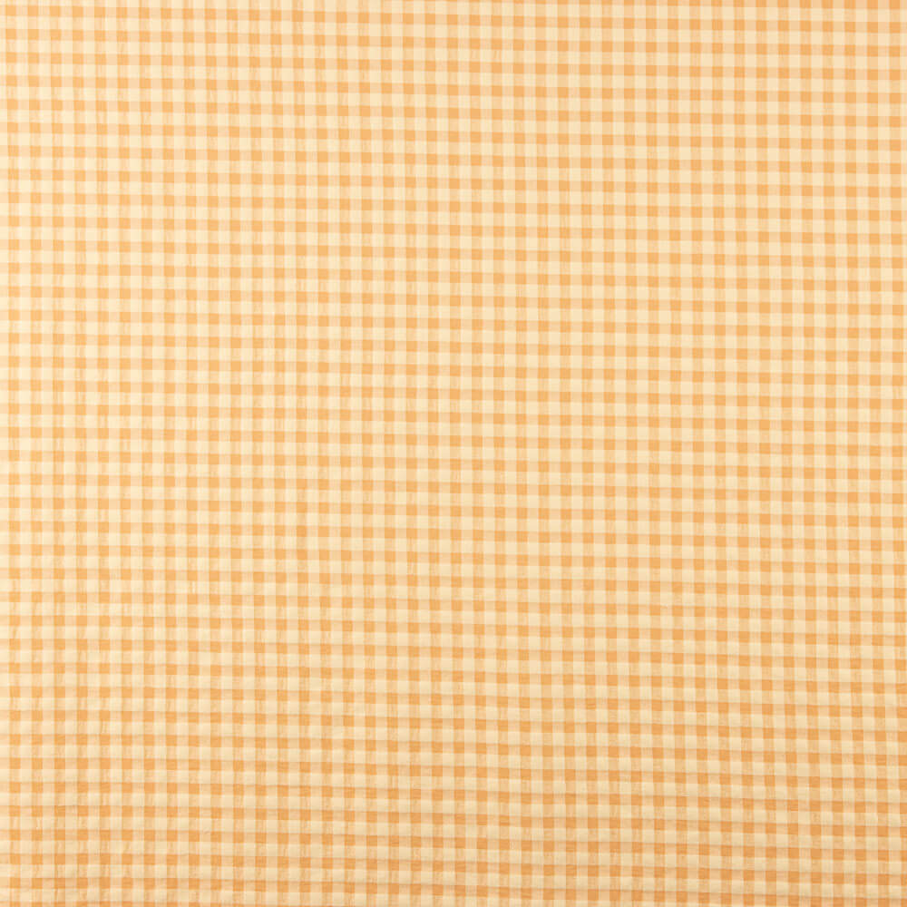 Coton seersucker à carreaux vanille - Ribes y Casals