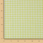 Coton Seersucker Carreaux Vert Citron - Ribes y Casals