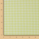 Coton Seersucker Carreaux Vert Citron - Ribes y Casals