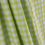 Coton Seersucker Carreaux Vert Citron - Ribes y Casals