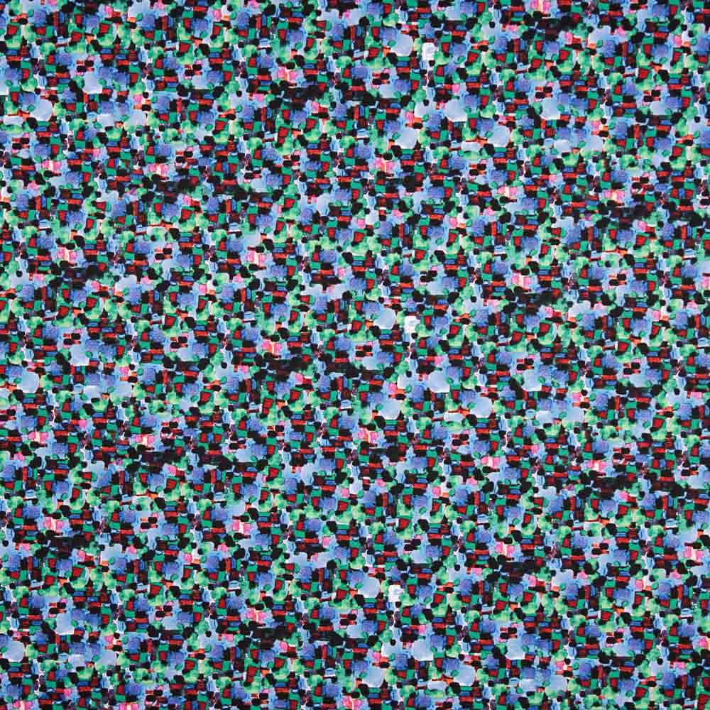 Mosaïque bleue en coton et élasthanne - Ribes y Casals