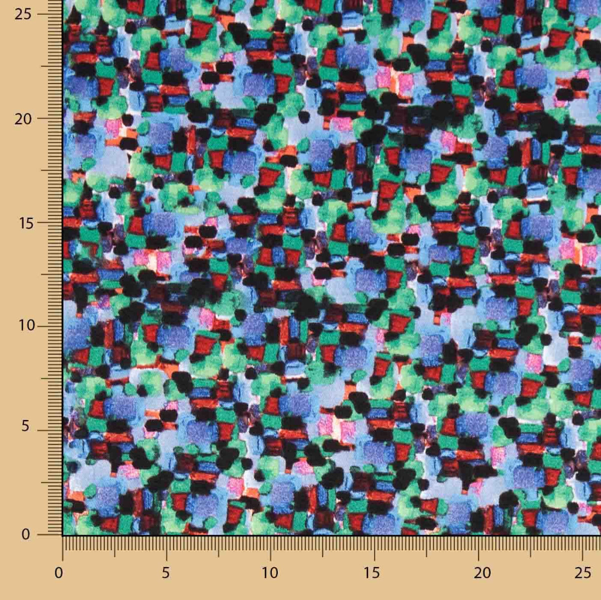 Mosaïque bleue en coton et élasthanne - Ribes y Casals