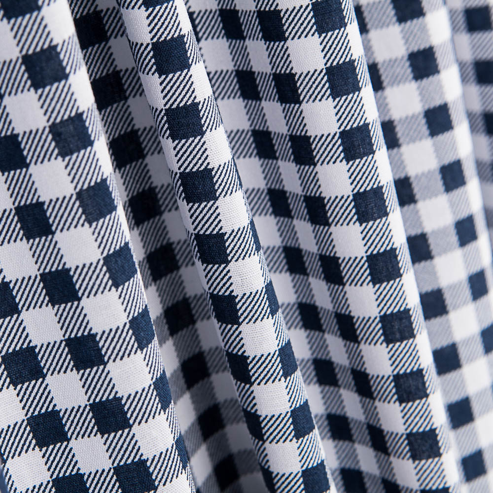 Coton Vichy Croix bleu marine - Ribes y Casals