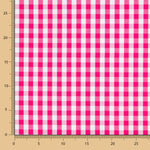 Coton Vichy Maxi Fuchsia - Ribes y Casals