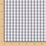 Coton Vichy Maxi Gris - Ribes y Casals