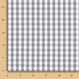 Retal Algodón Vichy Maxi Gris 50x140 cm - Ribes y Casals