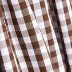 Coton vichy maxi marron - Ribes y Casals