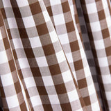 Coton vichy maxi marron - Ribes y Casals