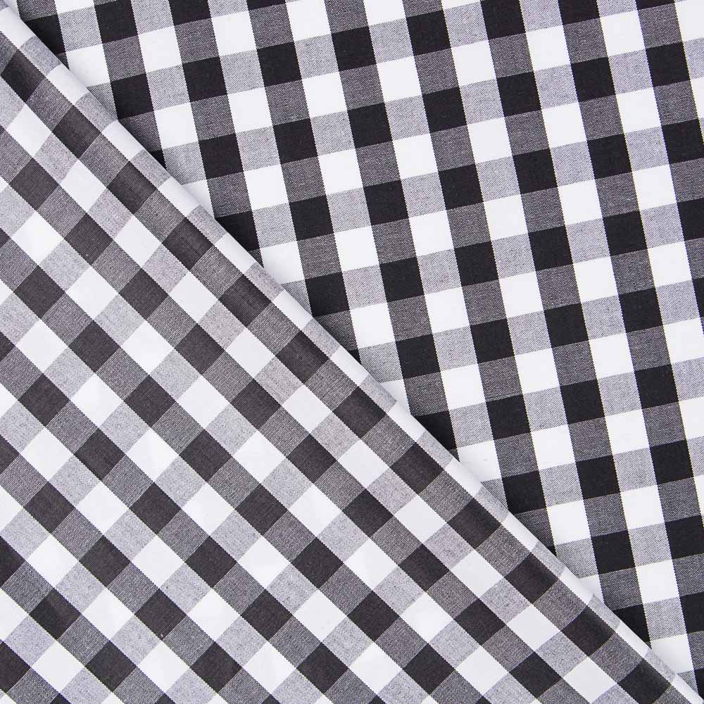 Coton Vichy Maxi Noir - Ribes y Casals