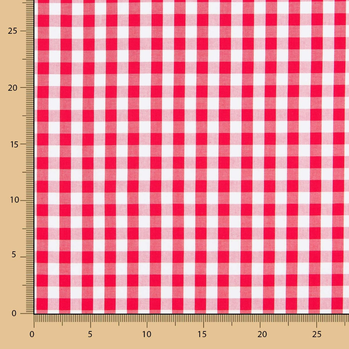 Coton Vichy Maxi Rouge - Ribes y Casals