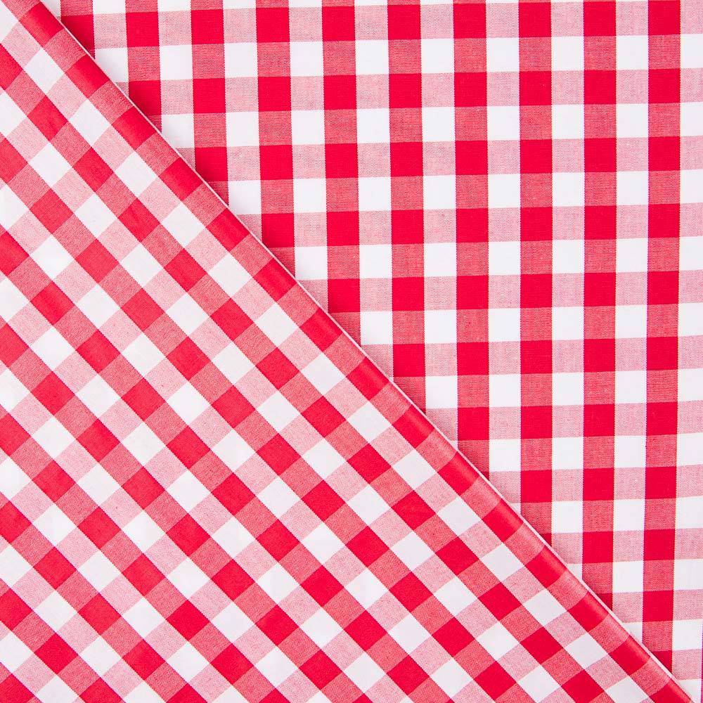 Coton Vichy Maxi Rouge - Ribes y Casals